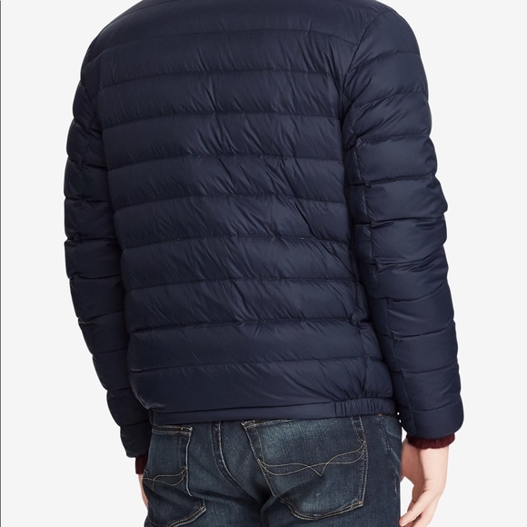 Navy xxl down packable jacket. Polo - Picture 2 of 3